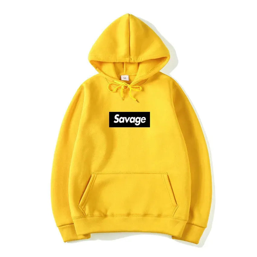 Hip Hop Hooded Sweatshirt with Letters - Bellarte Enchanté Hip Hop Hooded Sweatshirt with Letters